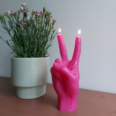 Tikros rankos dydžio CandelHand žvakė